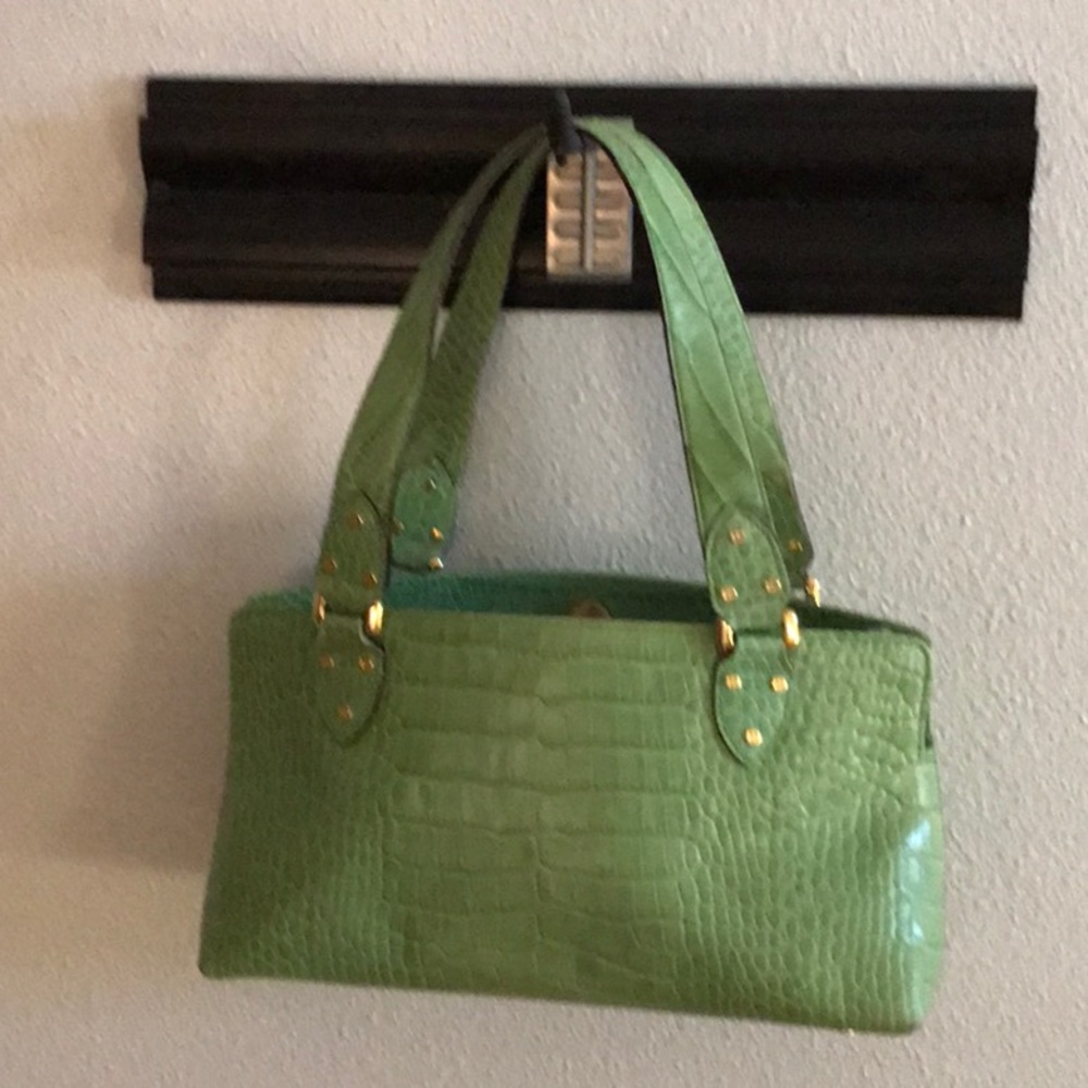 KATE SPADE GREEN LEATHER CROCODILE BAG